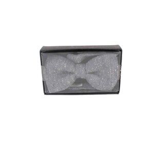 Jack Willis $50 Gray Black Wool Silk Donegal Bow Tie